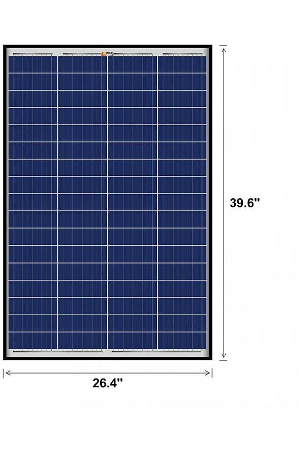 Rich Solar Mega 100 Watt Poly Solar Panel Black Frame - Renewable Outdoors