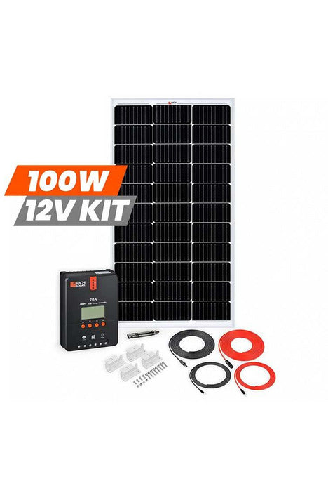 Rich Solar 100 Watt Solar Kit - Renewable Outdoors