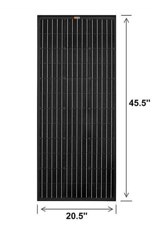 Rich Solar Mega 100 Watt Solar Panel Black - Renewable Outdoors