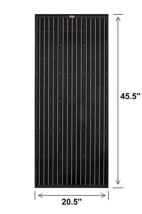 Rich Solar Mega 100 Watt Solar Panel Black - Renewable Outdoors