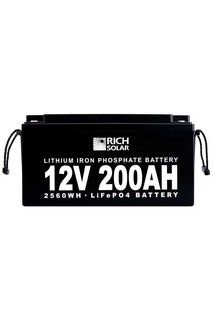 Rich Solar 12V 200Ah LiFePO4 Lithium Iron Phosphate Battery - Renewable Outdoors