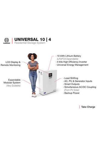 Image of Humless Universal 10/4 Home Battery Backup Power - Renewable Outdoors