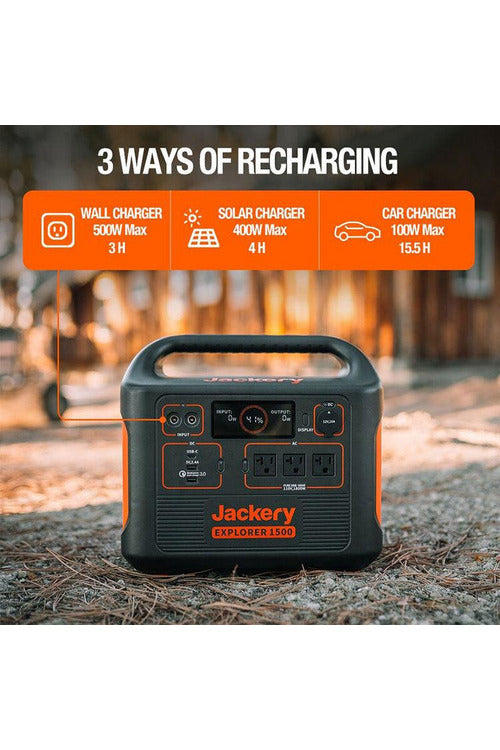 Jackery Explorer 1500 Portable Power Station - Renewable Outdoors