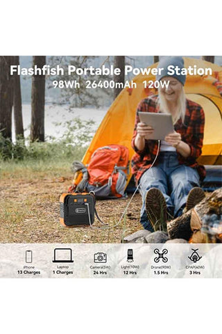 Image of Flashfish A101 120W Portable Power Station - Renewable Outdoors