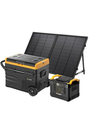 BougeRV Solar Travel Kit with 48QT Refrigerator