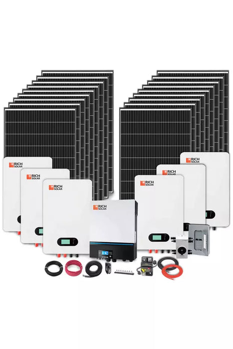 Rich Solar 6000W 120VAC Solar Cabin Kit