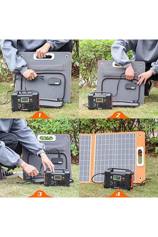 Image of Flashfish 18V/60W Foldable Solar Panel - Renewable Outdoors