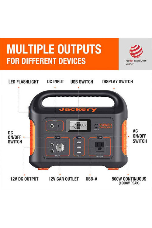 Jackery Explorer 550 Portable Power Station - Renewable Outdoors