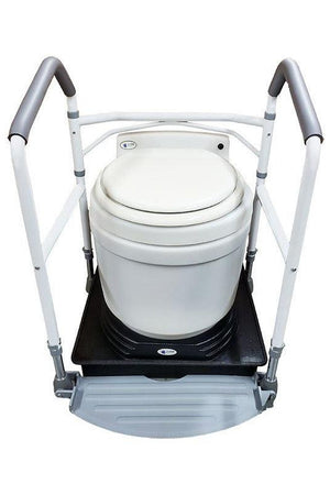 Laveo Comfort Lift Package Kit with DF1045 Portable Dry Flush Toilet