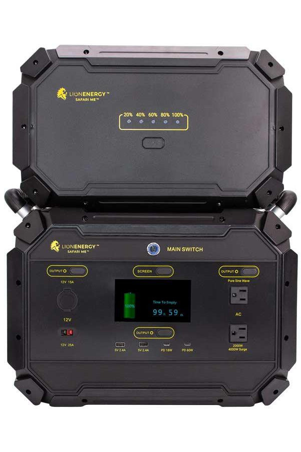 Lion Energy Safari ME Portable Generator - Renewable Outdoors