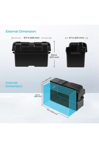 Image of Renogy Heavy Duty Battery Box for Group 24-31 Battery Sizes