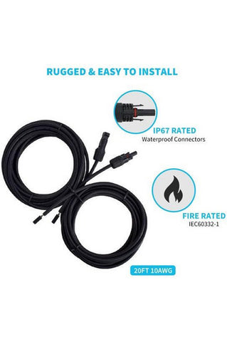 Image of Renogy Cable Kit for 100/200/400W Models