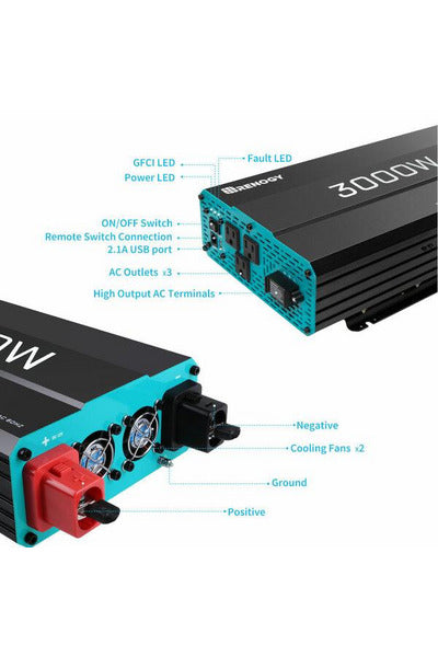 Renogy 3000W 12V Pure Sine Wave Inverter