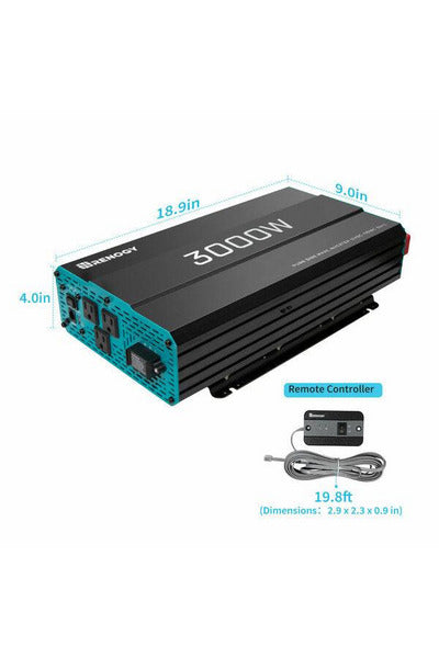 Renogy 3000W 12V Pure Sine Wave Inverter