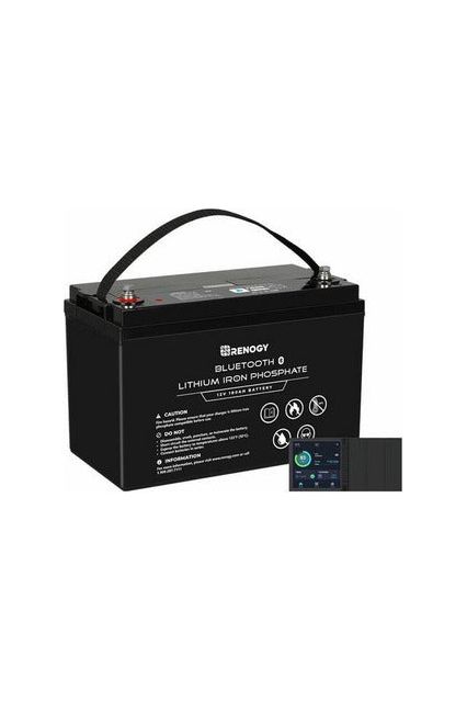 Renogy 12V 100Ah Lithium Iron Phosphate Battery with Bluetooth