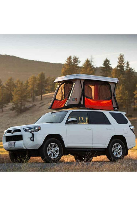 car mount tent BadAss Tents 2009-22 Toyota 4Runner (Gen 5) CONVOY® Rooftop Tent w/ Low Mount Crossbars