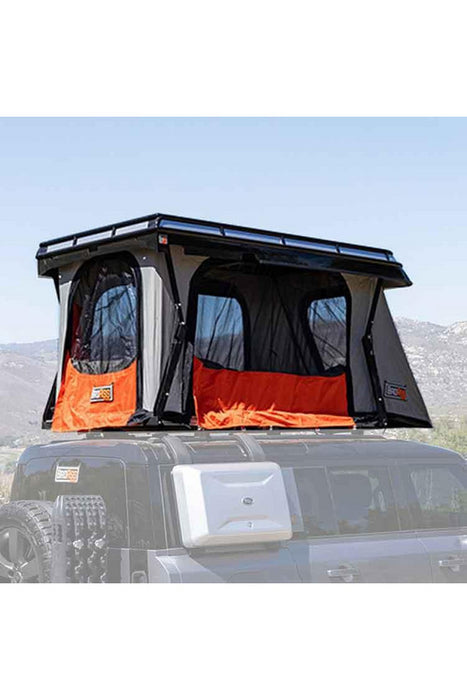 land rover discovery roof tent 2005-2016 Land Rover LR3 / LR4 / Discovery 3 / Discovery 4 CONVOY Rooftop Tent w/ Low Mount Crossbars