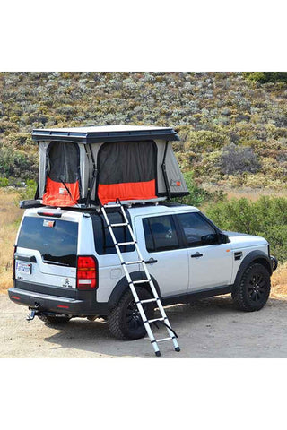 Image of 2005-2016 Land Rover LR3 / LR4 / Discovery 3 / Discovery 4 CONVOY Rooftop Tent w/ Low Mount Crossbars