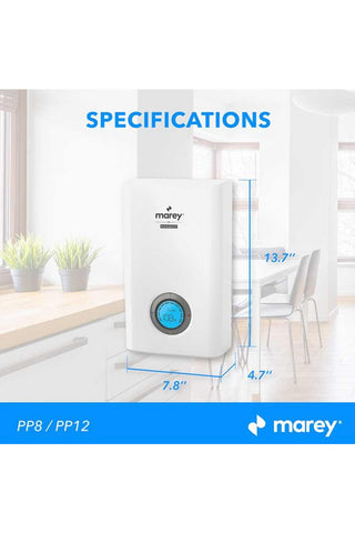 Image of Marey PP12 Power Pak 12kW Electric Tankless Water Heater - Renewable Outdoors